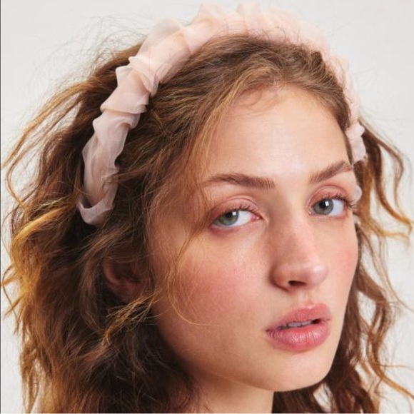 Urban Outfitters Chiffon Wrapped Headband in Pink | NEW - Picture 2 of 7